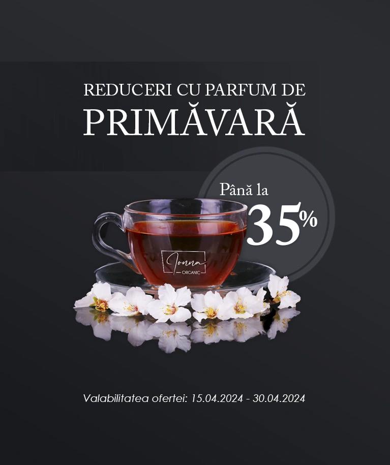 Reduceri cu parfum de Primavara 2024, Ionna Organic. Reduceri la toata gama de ceaiuri